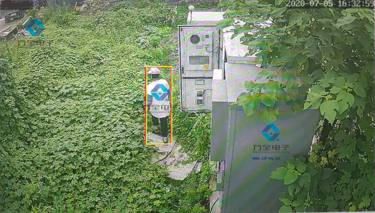 户外AI人形分析监控系统识别图